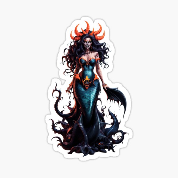 Evil Mermaid Sticker