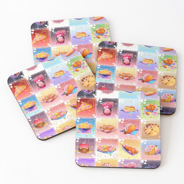 Item preview, Aesthetic Comfort Foods collage with cherry blossoms designed and sold by arterialmotive.