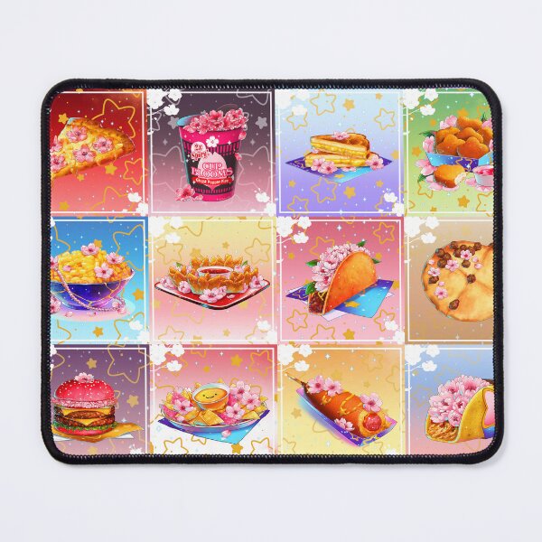 Item preview, Aesthetic Comfort Foods collage with cherry blossoms designed and sold by arterialmotive.