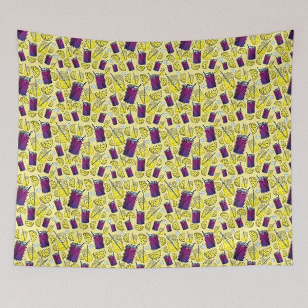 Item preview, Lemonade Pattern (Light Yellow) designed and sold by honeybeepaper.