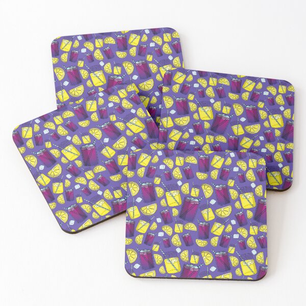Item preview, Lemonade Pattern (Violet) designed and sold by honeybeepaper.