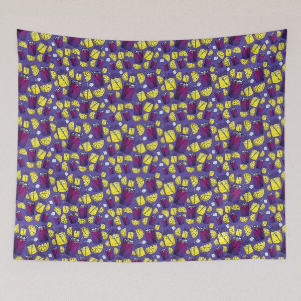 Item preview, Lemonade Pattern (Violet) designed and sold by honeybeepaper.