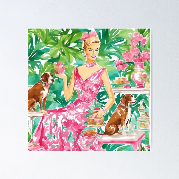 Item preview, Garden tea party designed and sold by SophieClimaArt.