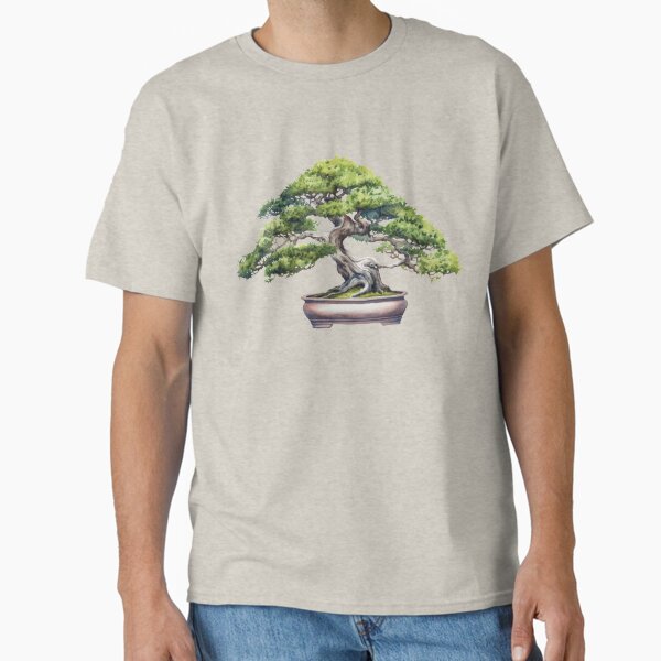 Vista previa del artículo con la obra «Acuarela del árbol bonsái de Shohin», diseñado y vendido por rooocz.