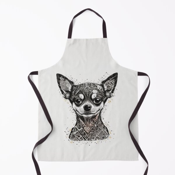 Item preview, Chihuahua monochrome drawing designed and sold by Julia Rudens.