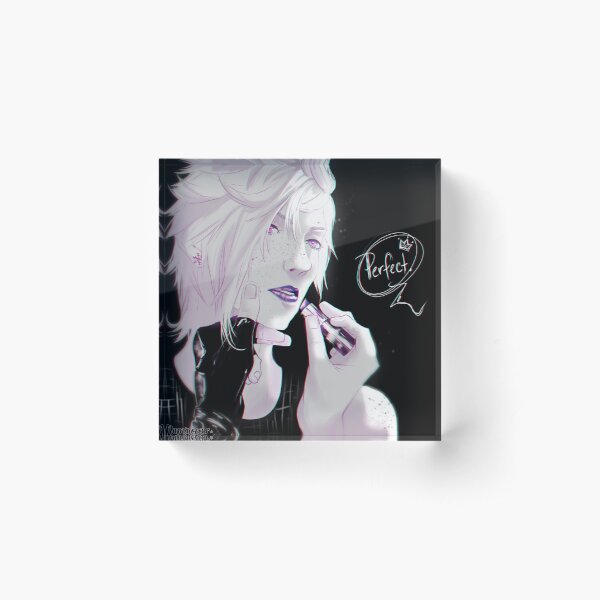 Purple Lipstick Acrylic Block