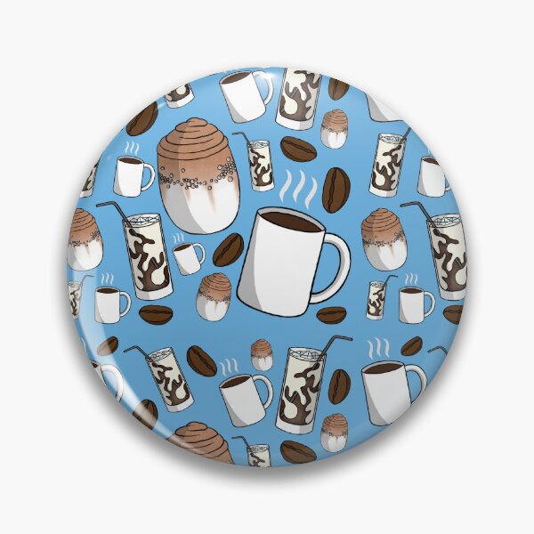 Item preview, Cup O' Joe Pattern (Blue) designed and sold by honeybeepaper.