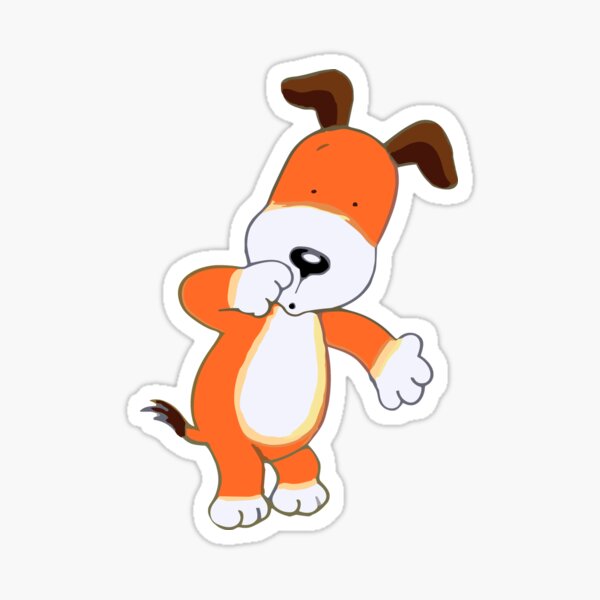 Funny kipper the dog Sticker