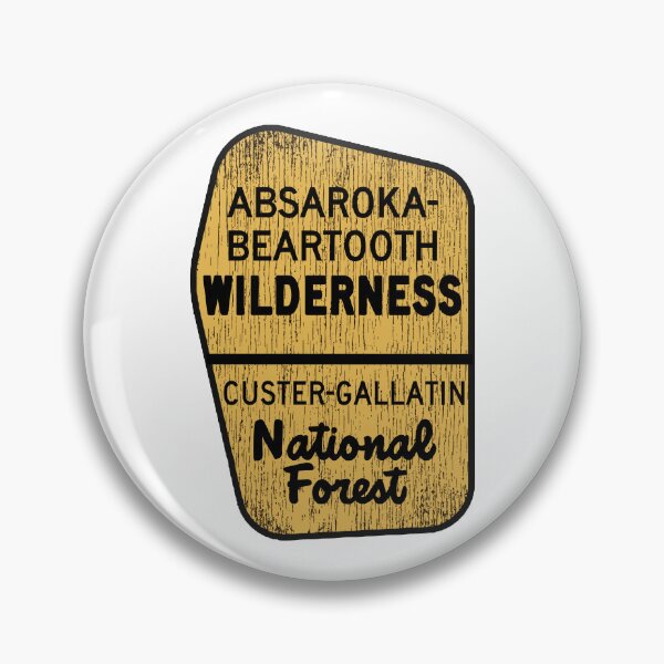 Item preview, Absaroka Beartooth Wilderness Custer Gallatin National Forest Montana Wyoming MT WY Sign designed and sold by Travel Time.