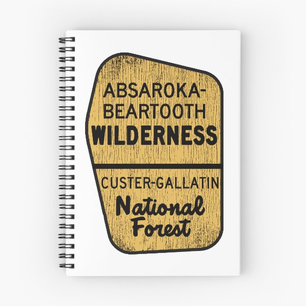 Item preview, Absaroka Beartooth Wilderness Custer Gallatin National Forest Montana Wyoming MT WY Sign designed and sold by Travel Time.