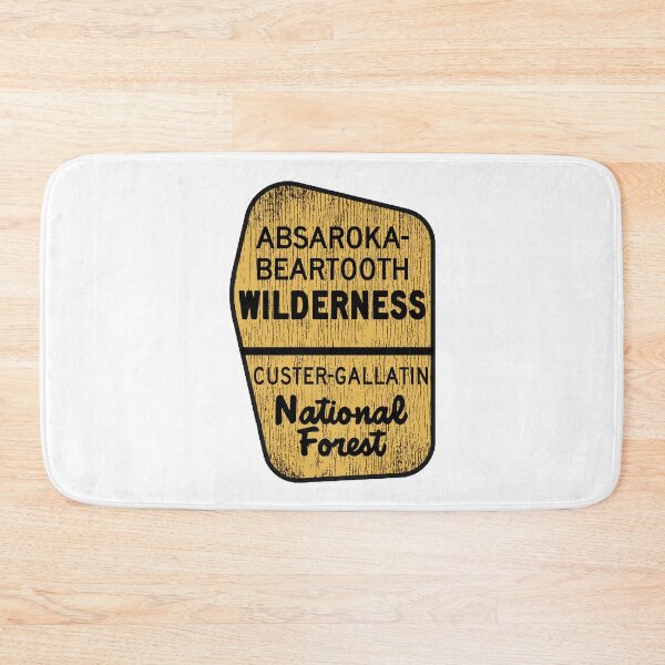 Item preview, Absaroka Beartooth Wilderness Custer Gallatin National Forest Montana Wyoming MT WY Sign designed and sold by Travel Time.