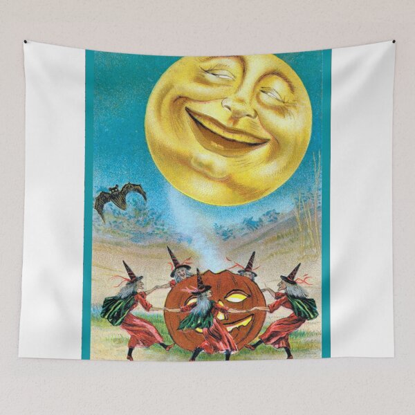 Item preview, Witches Dancing Around  A Jack-O-Lantern designed and sold by TheCornrCabinet.