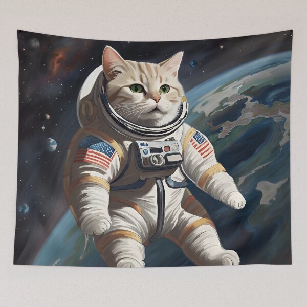 Item preview, Cats in Space, Cat Lover, Astronaut Cat designed and sold by catsplaysports.
