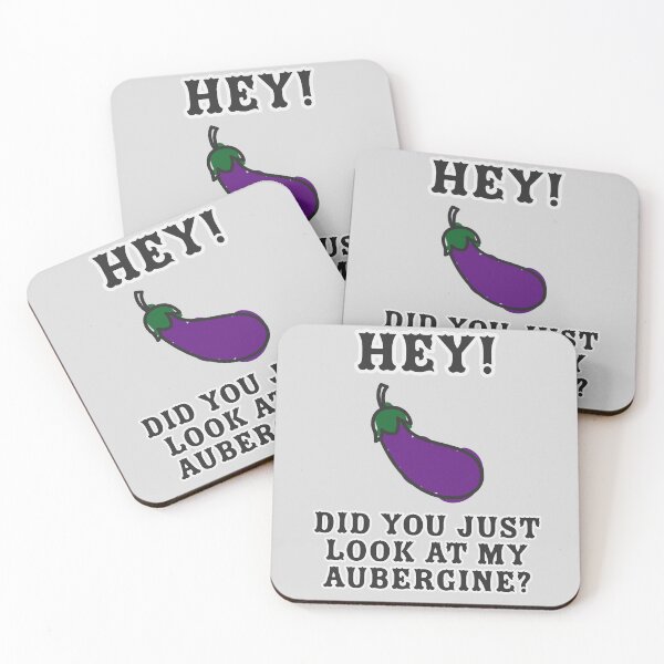Item preview, Hey! Did you just look at my Aubergine? designed and sold by ClanRaeDesign.