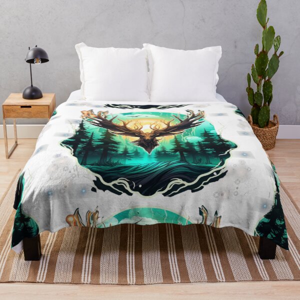 Item preview, Dear in the wild, AI graphic, a deer in the forest designed and sold by BeatyinChaos.