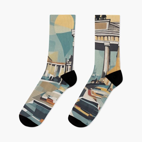 Item preview, Berlin Abstract Cityscape designed and sold by AIArtImpact.