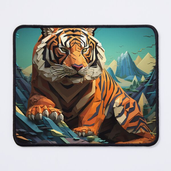 Item preview, "Blocky Tiger: Vibrant Pixel Art" designed and sold by Art-Vortex-fr.