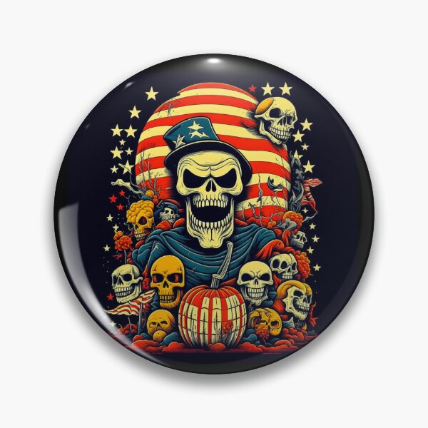 Artikelvorschau, Amerikanisches Skelett-Halloween entworfen und verkauft von TheUSAFantasy.