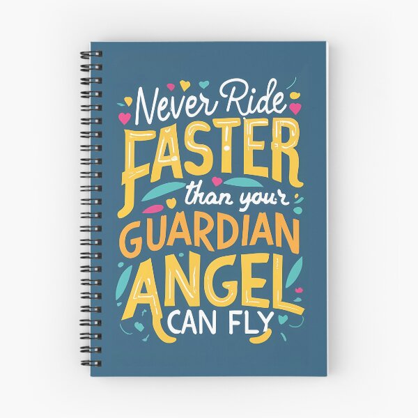 Item preview, Never ride faster than your guardian angel can fly  designed and sold by BuxomBabe21.