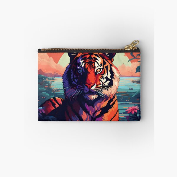 Item preview, "Blocky Tiger: Vibrant Pixel Art" designed and sold by Art-Vortex-fr.