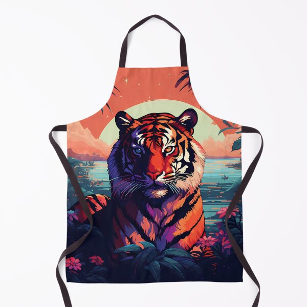 Item preview, "Blocky Tiger: Vibrant Pixel Art" designed and sold by Art-Vortex-fr.
