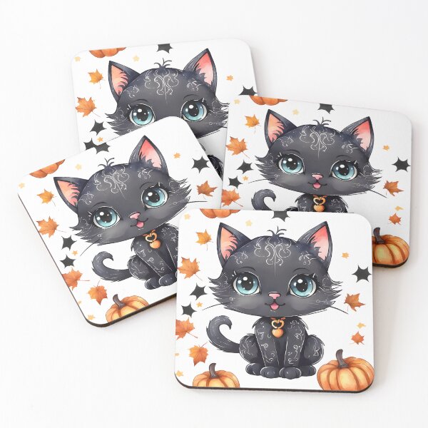 Item preview, Adorable Halloween Black Cat designed and sold by ArtsyWishesShop.