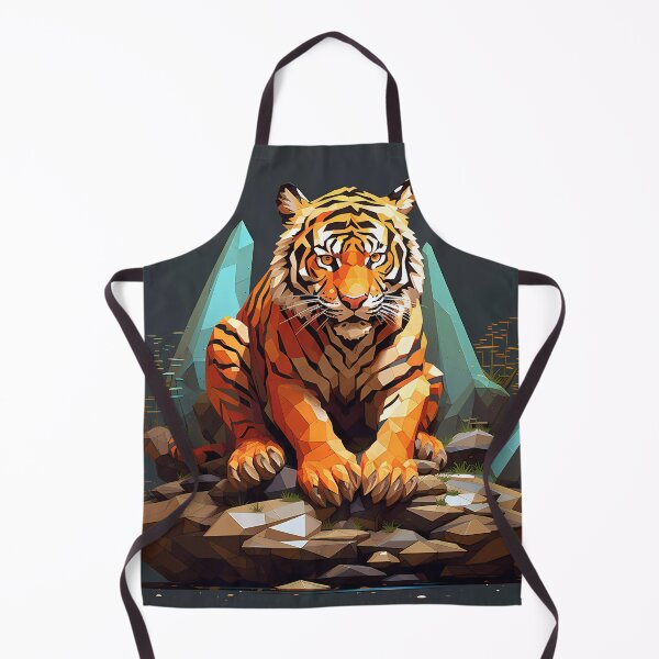 Item preview, "Blocky Tiger: Vibrant Pixel Art" designed and sold by Art-Vortex-fr.