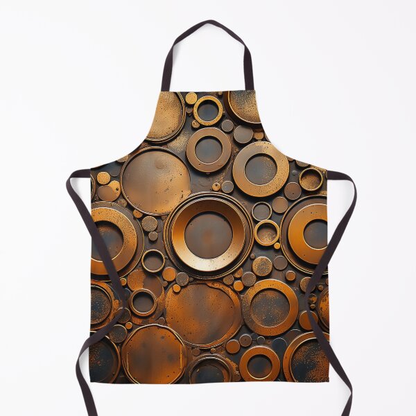 Item preview, Rust metallic circles pattern designed and sold by silent-violin.