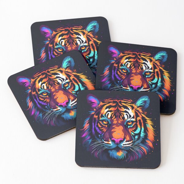 Item preview, "Blocky Tiger: Vibrant Pixel Art" designed and sold by Art-Vortex-fr.
