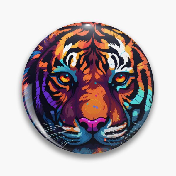 Item preview, "Blocky Tiger: Vibrant Pixel Art" designed and sold by Art-Vortex-fr.