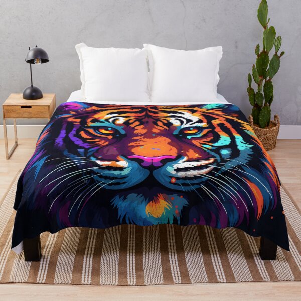Item preview, "Blocky Tiger: Vibrant Pixel Art" designed and sold by Art-Vortex-fr.