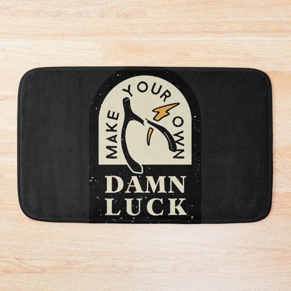 Item preview, Make Your Own Damn Luck Badge Yellow designed and sold by CloudWalker Designs.