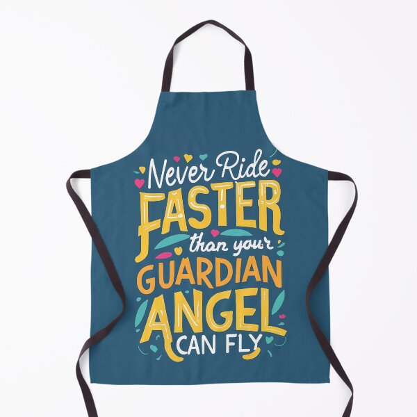 Item preview, Never ride faster than your guardian angel can fly designed and sold by BuxomBabe21.