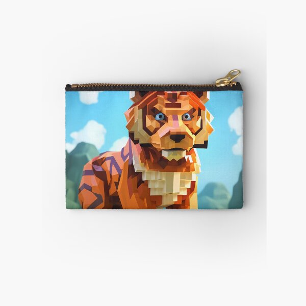Item preview, "Blocky Tiger: Vibrant Pixel Art" designed and sold by Art-Vortex-fr.
