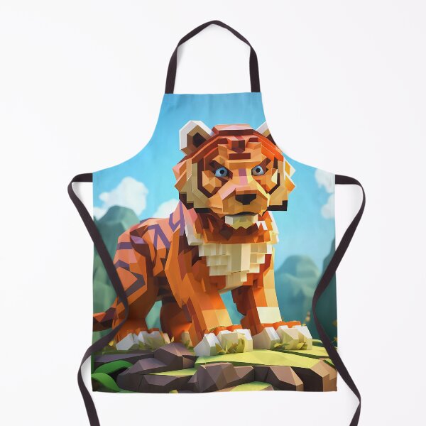 Item preview, "Blocky Tiger: Vibrant Pixel Art" designed and sold by Art-Vortex-fr.