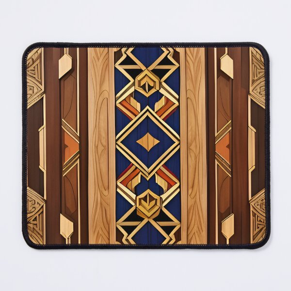 Item preview, Square pattern with wood tones designed and sold by DRAGONFIASCO.