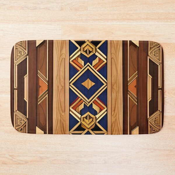 Item preview, Square pattern with wood tones designed and sold by DRAGONFIASCO.