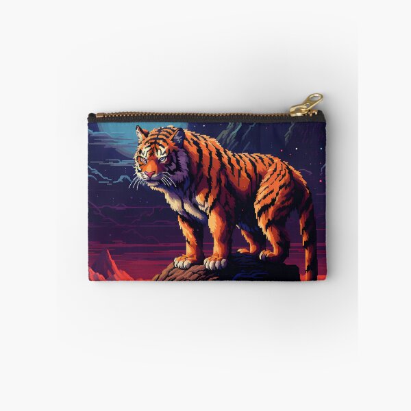 Item preview, "Blocky Tiger: Vibrant Pixel Art" designed and sold by Art-Vortex-fr.