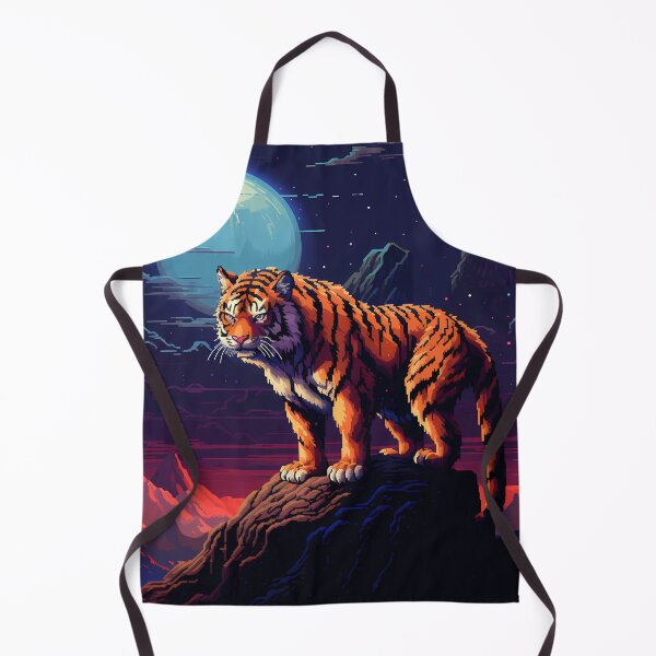 Item preview, "Blocky Tiger: Vibrant Pixel Art" designed and sold by Art-Vortex-fr.