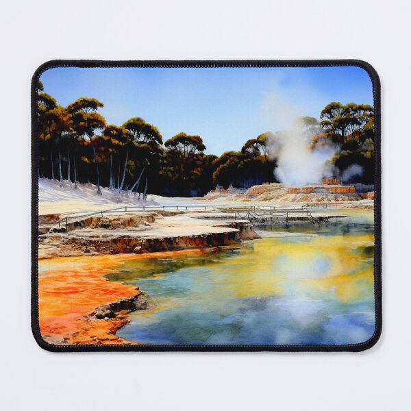 Item preview, Watercolor Design of Wai-O-Tapu Thermal - New Zealand designed and sold by Sketch-Shack.