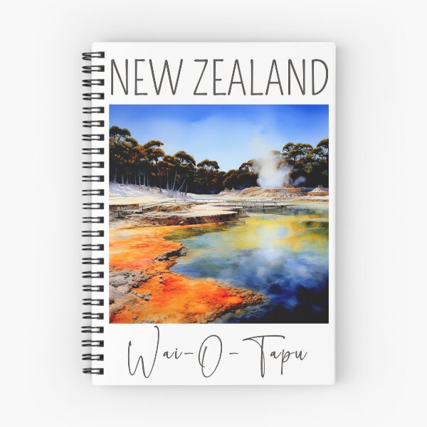 Item preview, Watercolor Design of Wai-O-Tapu Thermal - New Zealand designed and sold by Sketch-Shack.