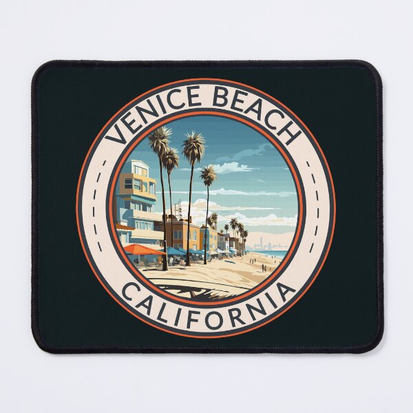 Item preview, Venice Beach California Travel Art Badge designed and sold by KrisSidDesigns.