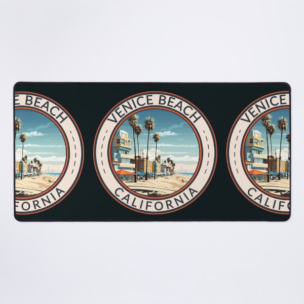Item preview, Venice Beach California Travel Art Badge designed and sold by KrisSidDesigns.