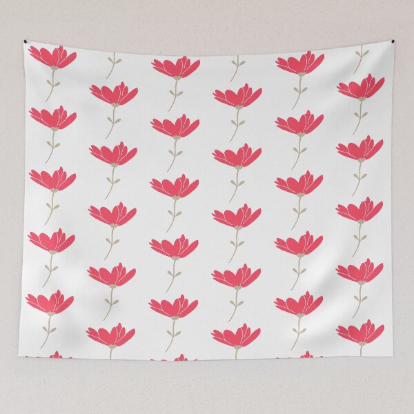 Item preview, Coral Red Floral Flower  designed and sold by Nicola-Rowe.