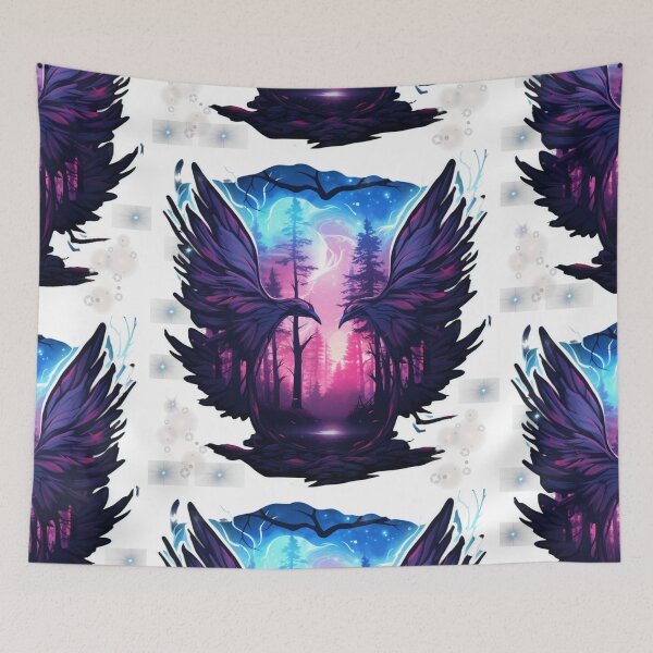 Item preview, Birds in the wild, AI graphic, birds in the forest, a lightning night designed and sold by BeatyinChaos.