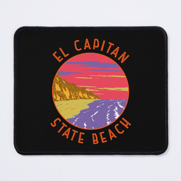 Item preview, El Capitan State Beach Retro Distressed Circle designed and sold by KrisSidDesigns.