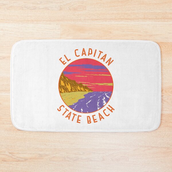 Item preview, El Capitan State Beach Retro Distressed Circle designed and sold by KrisSidDesigns.