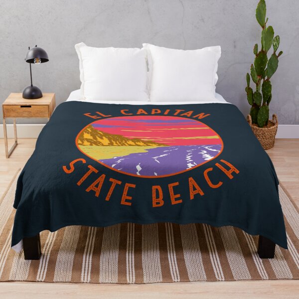 Item preview, El Capitan State Beach Retro Distressed Circle designed and sold by KrisSidDesigns.