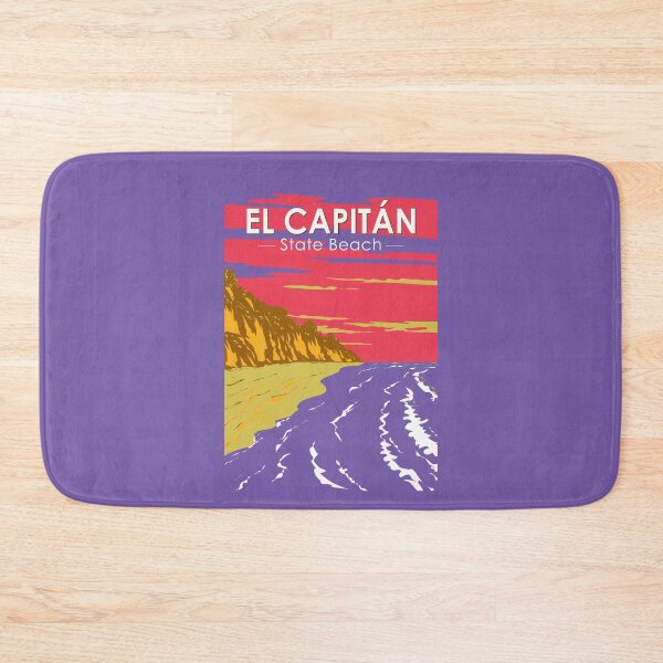 Item preview, El Capitan State Beach Travel Art Vintage designed and sold by KrisSidDesigns.
