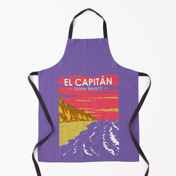 Item preview, El Capitan State Beach Travel Art Vintage designed and sold by KrisSidDesigns.